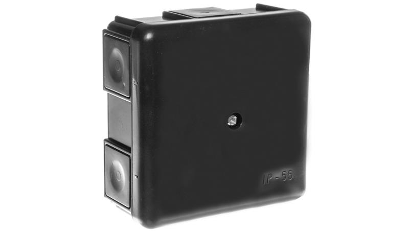 Puszka hermetyczna n/t 86x86x39mm pusta IP55 czarna 0226-02-74637