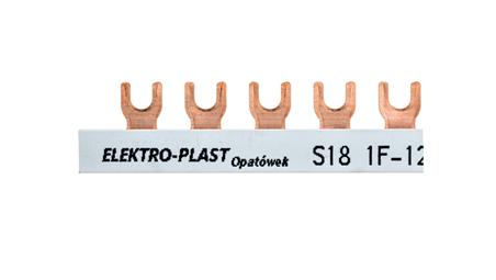 Szyna łączeniowa 1P 63A 12mm2 widełkowa (18 mod.) 1F S18 1F-10 45.308-26540
