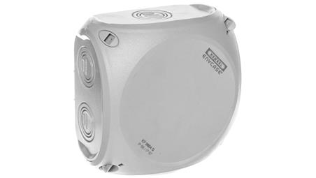 Puszka odgałeźna n/t 5x4mm2 130x130x77mm szara IP66/67 KF 0604 G 62000053-77484