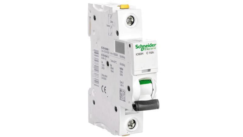 Wyłącznik nadprądowy 1P C 16A 10kA AC iC60H-C16 A9F07116-16450 Wyłącznik nadprądowy 1P C 16A 10kA AC iC60H-C16 A9F07116-16450