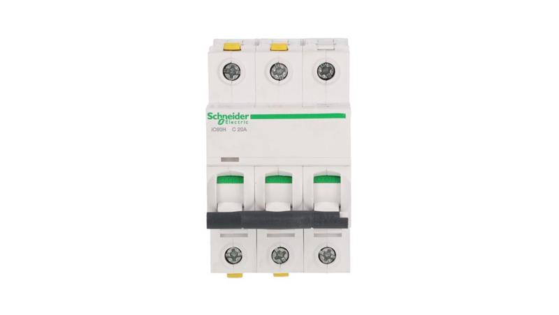 Wyłącznik nadprądowy iC60H-C20-3 C 20A 3-biegunowy A9F07320-16966 Wyłącznik nadprądowy iC60H-C20-3 C 20A 3-biegunowy A9F07320-16966