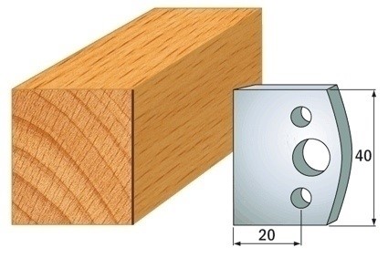 Para noży HSS 40x4 mm