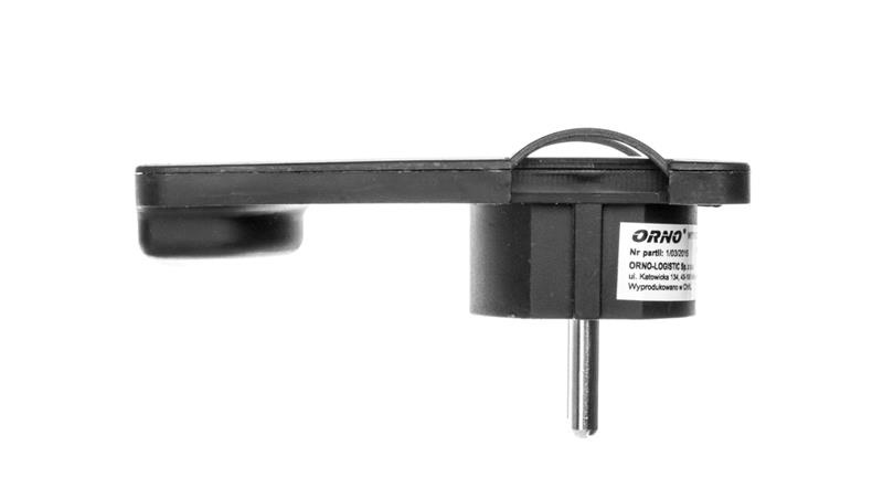 Wtyczka płaska kątowa 2P 16A 250V czarna OR-AE-1311/B-27544