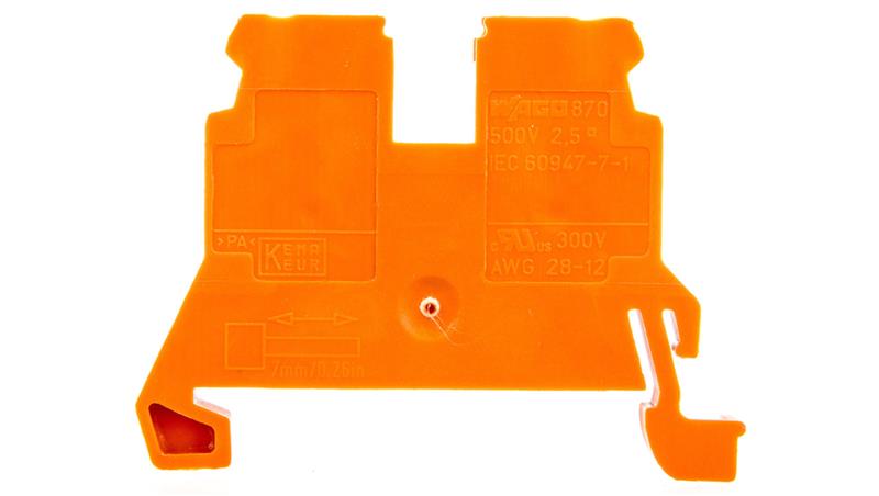 Złączka 2-przewodowa 2,5mm2 pomarańczowa 870-902-74269