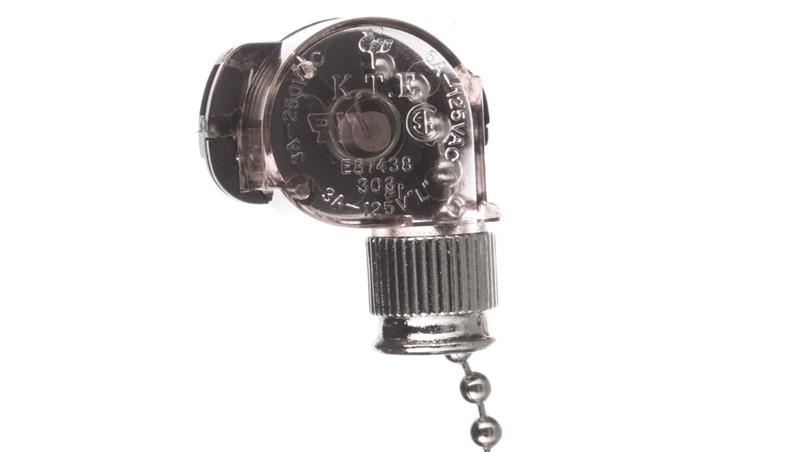 Wyłącznik pociągany z łańcuszkiem srebrny WC-1/SREBRNY-23307