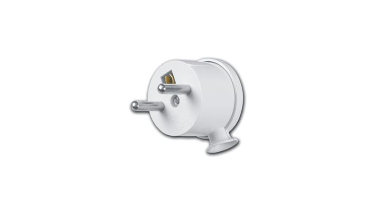 Wtyczka kątowa MINI z/u 16A 250V rozbieralna biała WT-15/BIAŁY-28985 Wtyczka kątowa MINI z/u 16A 250V rozbieralna biała WT-15/BIAŁY-28985