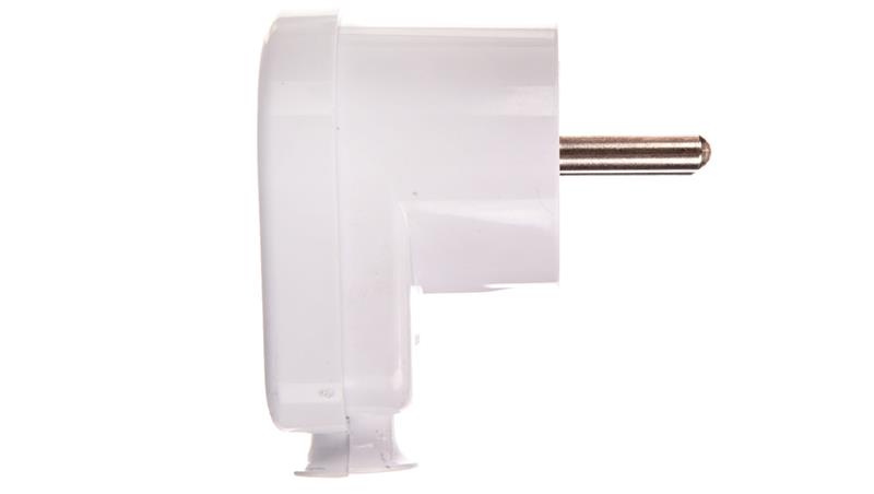 Wtyczka kątowa z/u 16A 250V rozbieralna biała WT-16/BIAŁY-28916 Wtyczka kątowa z/u 16A 250V rozbieralna biała WT-16/BIAŁY-28916