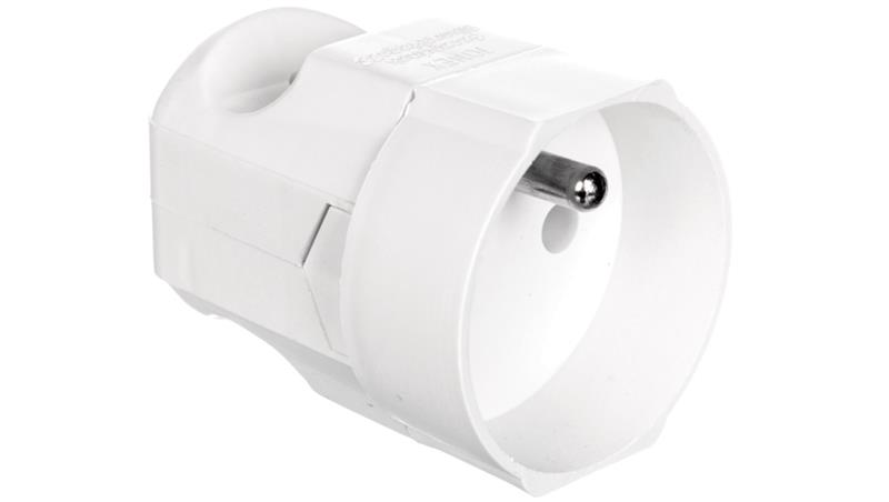 Gniazdo przenośne 10A 2P+Z 250V białe GN-170-28930
