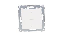 Simon 54 Premium Łącznik żaluzjowy trójpozycyjny 1-0-2, szybkozłącza, biały DZW1K.01/11-35788