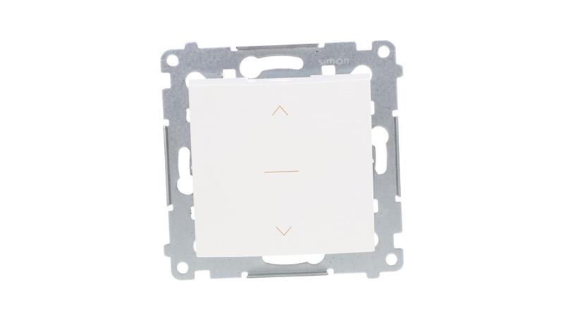 Simon 54 Premium Łącznik żaluzjowy trójpozycyjny 1-0-2, szybkozłącza, biały DZW1K.01/11-35788