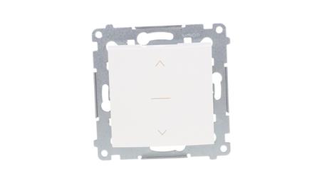 Simon 54 Premium Łącznik żaluzjowy trójpozycyjny 1-0-2, szybkozłącza, biały DZW1K.01/11-35788