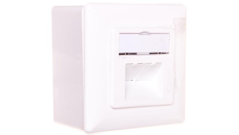 Gniazdo teleinformatyczne natynkowe 2x RJ45 STP kat. 6 DN-9006-N-33914