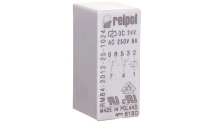 Przekaźnik miniaturowy 2P 24V DC PCB w obudowie RM84-2012-25-1024 600344-14400