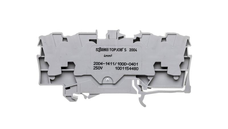 Złączka szynowa diodowa 4-przewodowa szara 2004-1411/1000-401-77127