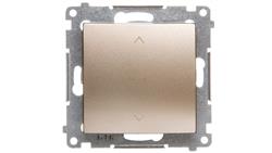 Simon 54 Premium Łącznik żaluzjowy trójpozycyjny 1-0-2, szybkozłącza, złoty DZW1K.01/44-35798