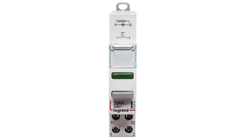 Łącznik modułowy bistabilny z lampką LED 1Z 20A 110/400V AC LP451 412914-23879