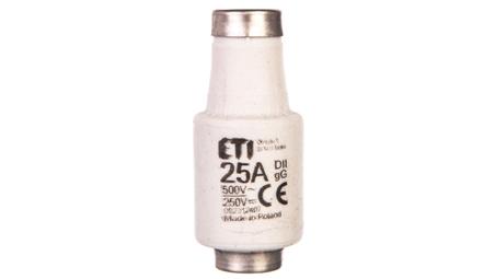 Wkładka bezpiecznikowa 25A DII gG / BiWtz 500V AC/250V DC E27 002312407 /5szt./-6392