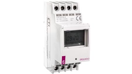 Zegar sterujący cyfrowy 2-kanałowy 16A 230V AC dobowy/tygodniowy ETICLOCK-2 002472012-25845