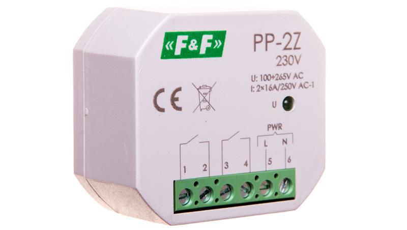 Przekaźnik elektromagnetyczny 2Z 16A 100-265V AC PP-2Z-230V-25377