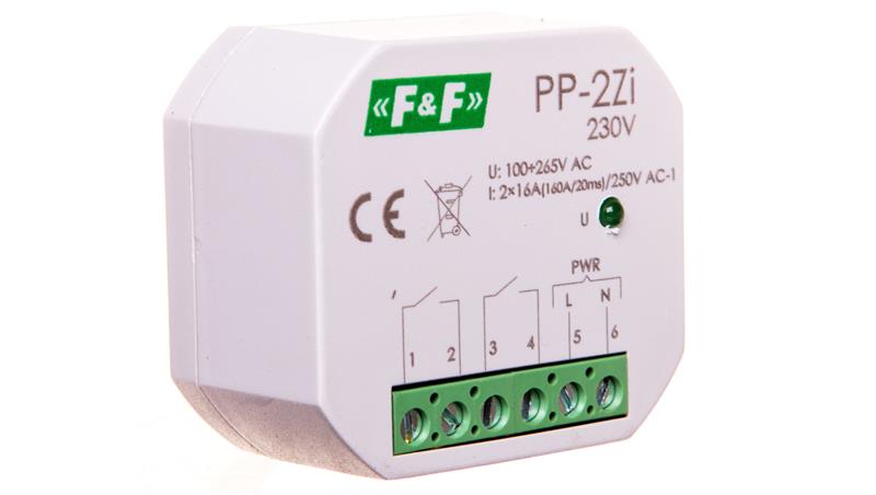 Przekaźnik elektromagnetyczny 2Z 16A 100-265V AC (160A/20ms) PP-2Zi-230V-25425