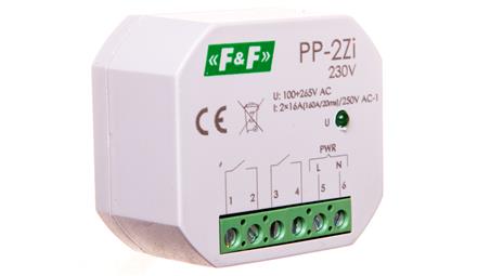 Przekaźnik elektromagnetyczny 2Z 16A 100-265V AC (160A/20ms) PP-2Zi-230V-25425