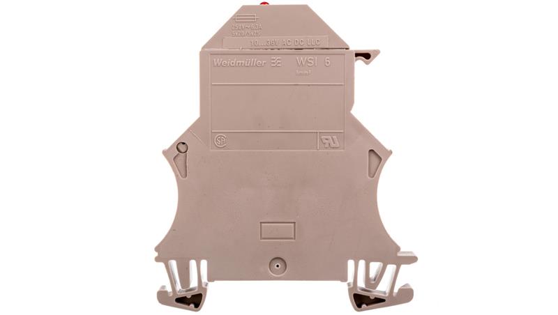 Złączka szynowa bezpiecznikowa G5x20mm 2-przewodowa 6mm2 beżowa WSI 6/LD 10-36V LLC 1119840000-75477