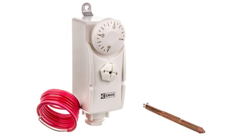 Termostat ręczny z czujnikiem T80F 0-90C 16A 230V biały P5682-63856 Termostat ręczny z czujnikiem T80F 0-90C 16A 230V biały P5682-63856