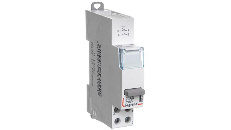Łącznik modułowy bistabilny 2Z 20A 250V AC LP411 412910-23903 Łącznik modułowy bistabilny 2Z 20A 250V AC LP411 412910-23903