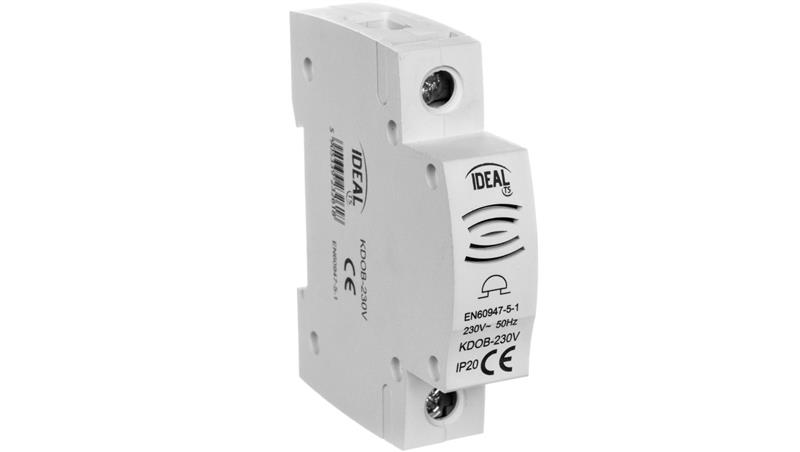 Dzwonek modułowy na szynę TH-35 KDOB-230V 23261-26097 Dzwonek modułowy na szynę TH-35 KDOB-230V 23261-26097