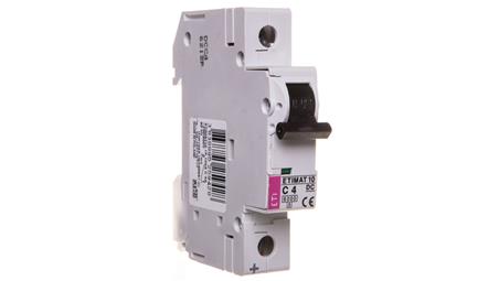 Wyłącznik nadprądowy 1P C 4A 6kA DC ETIMAT10 002137710-17675