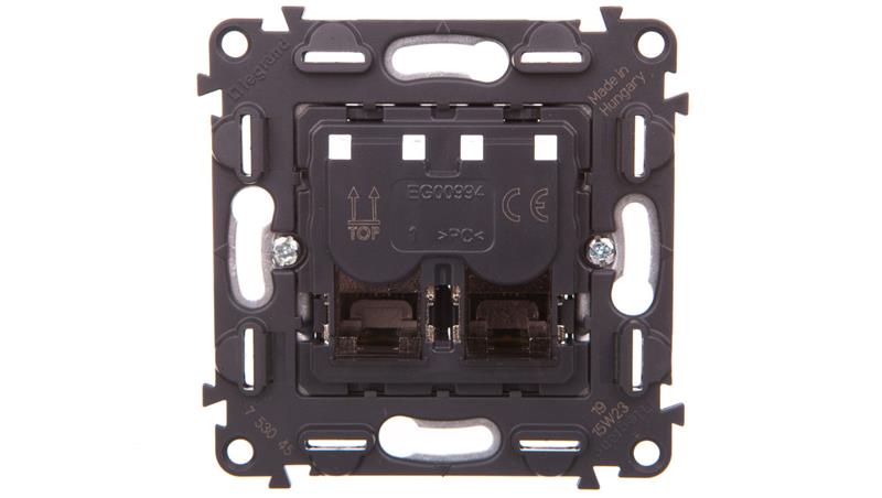 VALENA LIFE Gniazdo komputerowe podwójne RJ45 kat.6a UTP 753045-34152