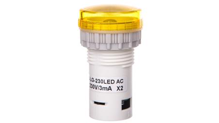 Lampka kompaktowa żółta PK22-LG-230-LED-AC-6682