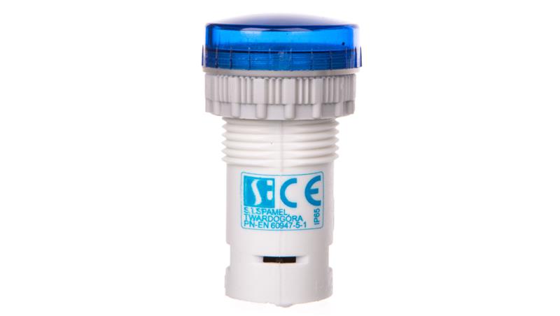 Lampka kompaktowa niebieska PK22-LN-230-LED-AC-6708
