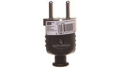 Wtyczka prosta 10/16A 2P+Z UNI-SCHUKO IP20 czarna 08295-28937