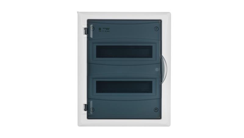 Rozdzielnica modułowa 2x12 p/t ECONOMIC BOX RP 2/24 drzwi transparentne (N+PE) IP40 2515-01-69058