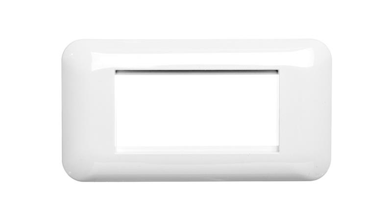 KOS45 Ramka podwójna + uchwyt do modułów 45x45 biała 3504103-38012 KOS45 Ramka podwójna + uchwyt do modułów 45x45 biała 3504103-38012
