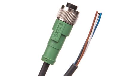 Kabel czujnika/urządzenia wykonawczego 4P M12 prosty, wolny koniec przewodu 5m SAC-4P- 5,0-PUR/M12FS 1668124-21127