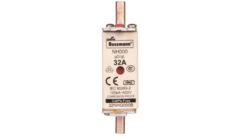 Wkładka bezpiecznikowa NH000 32A gL/gG 500V 32NHG000B-5332