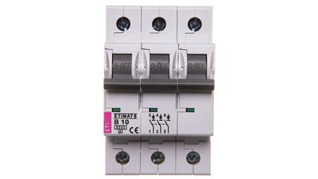 Wyłącznik nadprądowy 3P B 10A 6kA AC ETIMAT 6 002115514-16444
