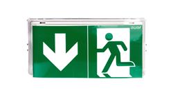 Oprawa awaryjna EXIT LED 1W 130lm 1h dwuzadaniowa AT biała + PU31 ETE/1W/B/1/SA/AT/WH-57089