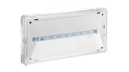 Oprawa awaryjna EXIT IP65 1W 1h jednozadaniowa biała ETE/1W/E/1/SE/X/WH-57108