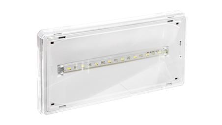 Oprawa awaryjna EXIT IP65 1W 1h dwuzadaniowa biała ETE/1W/C/1/SA/X/WH-57110