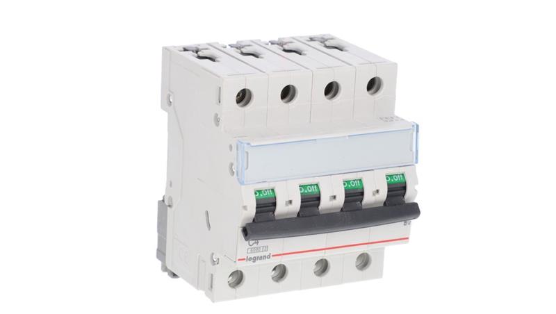 Wyłącznik nadprądowy 4P C 4A 6kA AC S304 TX3 403557-17263 Wyłącznik nadprądowy 4P C 4A 6kA AC S304 TX3 403557-17263