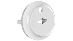 Zatyczka gniazda /zabezpieczenie przed dziećmi/ z kluczem biała 20.2-42105