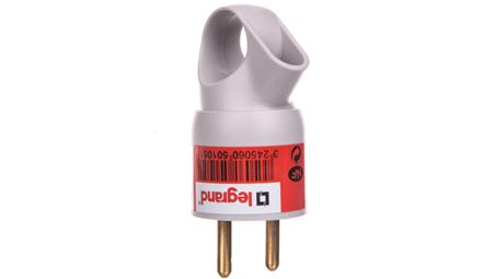 HELMO Wtyczka przenośna z uchwytem 2P+Z 16A szara 50105-28926