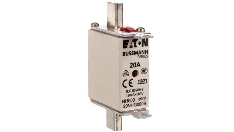 Wkładka bezpiecznikowa NH000 20A gL/gG 500V 20NHG000B-5362