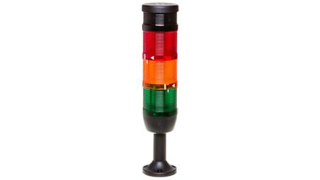 Kolumna sygnalizacyjna kompletna 70mm, 3 człony 24V DC czerwony błysk-żółty-zielony+buzzer TK-IK73F024ZM01-19523