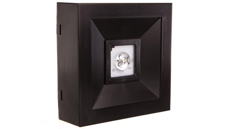 Oprawa awaryjna LOVATO N ECO LED 3W 315lm (opt. otwarta) 1h jednozadaniowa czarna LVNO/3W/E/1/SE/X/BL-57079