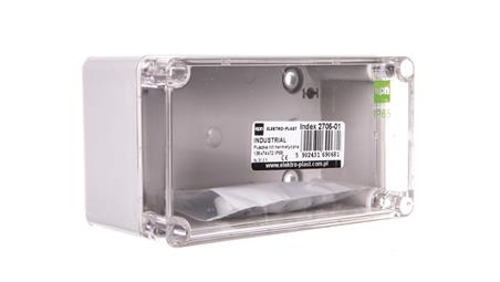 INDUSTRIAL Puszka hermetyczna n/t 135x74x72 IP65 szara 2705-01-70859