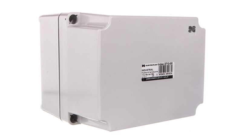 INDUSTRIAL Puszka hermetyczna n/t 170x135x145mm IP65 szara 2713-00-70860